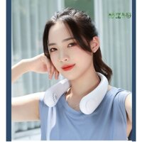 Quạt choàng cổ thời trang thông minh, quạt treo cổ không lá sạc usb dung lượng pin lớn