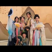 QUẠT CỔ TRANG VĨNH DẠ TINH HÀ Ngu Thư Hân Đinh Vũ Hcầm tay phong cách cổ đại trung quốc