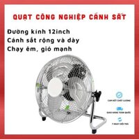 Quạt Công Nghiệp Cánh Sắt 12inch, Quạt Chân Quỳ 80W để sàn hoặc treo tường