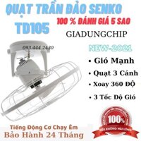 Quạt Công Nghiệp Quạt Trần đảo Senko TD105 - Bảo Hành 2 Năm-Quạt Điện Treo Tường Giá Rẻ-GIADUNGCHIP