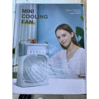 Quạt Đá Điều Hòa Hơi Nước Mini Để Bàn - Quạt Điều Hòa Mini Phun Sương Có Khay Chứa Đá Tiện Dụng