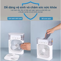 (quạt đá) điều hoà hơi nước mini COOLING FAN,Quạt hơi nước làm mát để bàn 3 chế độ gió dung tích bình chứa nước 600ml