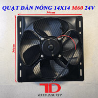 Quạt dàn nóng 14x14 inch 36x36 cm loại 24V Model M60 Điện Lạnh Thuận Dung