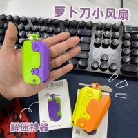 Quạt dao cà rốt mới Quạt cầm tay USB mang theo để giải nén và làm mát