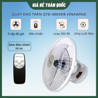 Quạt đảo trần Vinawind QTD-400XĐB có điều khiển từ xa hàng chính hãng điện cơ thống nhất bảo hành 12 tháng