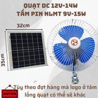 Quạt DC 12V-14W Năng Lượng Mặt Trời (Có Bán Thêm Phân Loại Kèm Tấm Pin NLMT 9V-15W)