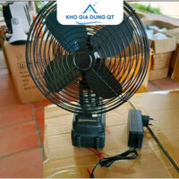 Quạt để bàn (2 tốc GIÓ) lồng 8inch P 10/15/20cell chạy liên tục trong 6-13H(HL1)