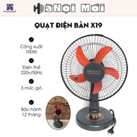 Quạt Để Bàn Điện Cơ Thống Nhất X19 3 Chế Độ Gió - Quạt Điện Vinawind Công Suất Lớn,Bảo Hành 12 Tháng