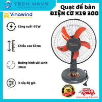 Quạt để bàn Điện cơ Thông nhất X19-300 - Công suất 48W - Hoạt động êm ái - 3 chế độ gió