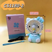 Quạt để bàn Hello kitty 1180-2CS size 10.5x15cm[BH 1 Tháng] / pktn sale