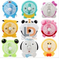QUẠT ĐỂ BÀN HÌNH THÚ CẮM ĐIỆN 220V SIÊU MÁT 2 CHẾ ĐỘ