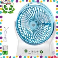 Quạt để bàn không dây - Dung lượng pin 4000mAh - 3 tốc độ - 1 đèn led tiện dụng DP-7605