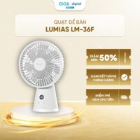 Quạt để bàn LUMIAS LM-36F - Pin 3600mAh, Quạt điện mini