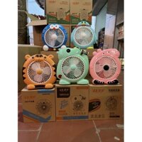 Quạt để bàn mini, hình thú siêu dễ thương, điện áp 220v tiện dụng để văn phòng, phòng khách, bàn học