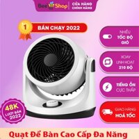 Quạt để bàn mini, quạt sạc điện để bàn văn phòng, quat dien mini, 3 chế độ siêu mát, công suất lớn, xoay 180 độ tiện lợ