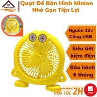 Quạt Để Bàn Minion Cắm USB Nhỏ Gọn Xinh Xắn - Tiện Lợi Có Thể Mang Theo Mọi Lúc