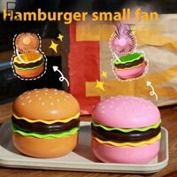 Quạt để bàn USB di động thiết kế Hamburger dễ thương có ngăn lưu trữ