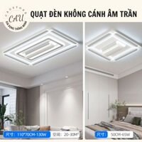 Quạt đèn âm trần, quạt không cánh decor kích thước lớn-đối lưu không khí, điều khiển từ xa