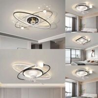 Quạt Đèn Bắc Âu Phòng Ngủ Cao Cấp Nhà Hàng Quạt Trần Đèn Di Chuyển Quạt Trần Phòng Khách Đèn Trần