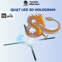 Quạt Đèn LED 3D, Quạt Ba Chiều Hologram Đa Năng,Đèn Led 3D 2 Cánh Trình Chiếu Hình Ảnh Video 3 Chiều