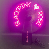 Quạt Đèn Led Chạy Chữ BLACKPINK - LISA - ROSE - JENNIE - JISOO - KPOP quà tặng trẻ em quà trung thu cho bé quà lưu niệm