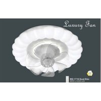 Quạt đèn LED hình tròn 3 chế độ sáng có remote điều khiển