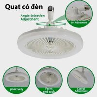 Quạt đèn phòng khách thông minh công suất 50W điều khiển từ xa quạt Trần đèn led đa chức năng chiếu sáng