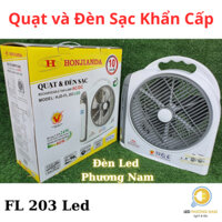 Quạt & đèn sạc HONJIANDA FL - 203 LED