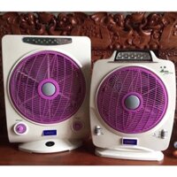Quạt đèn tích điện LingQi LW-19H - PRO, ắc quy lớn 12V - 7AH (50x30x18cm) Công suất 30W, Sử dụng quạt lên tới 8-12 tiếng