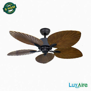 Quạt đèn trần cánh hình lá cọ sang trọng LuxAire Hawaii