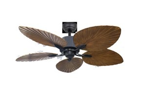 Quạt đèn trần cánh hình lá cọ sang trọng LuxAire Hawaii