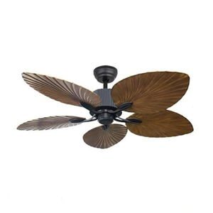 Quạt đèn trần cánh hình lá cọ sang trọng LuxAire Hawaii