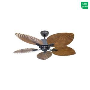 Quạt đèn trần cánh hình lá cọ sang trọng LuxAire Hawaii