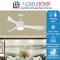 Quạt Đèn Trần Trang Trí LumiFan, Sải Cánh 132cm, Quạt Trần Đèn Decor, Quạt Trần Trang Trí, BH 24 Tháng, Mã 52HZ-139A