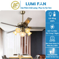 Quạt Đèn Trần Trang Trí LumiFan, Sải Cánh 132cm, Quạt Trần Đèn Decor, Quạt Gắn Trần, BH 24 Tháng, Mã 48YY-1997TA