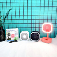 Quạt Đèn Vuông Để Bàn Gấp Gọn,Quạt Mini Để Bàn Có Đèn Siêu Mát