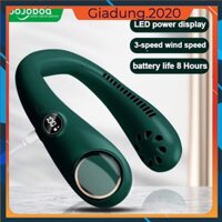 Quạt đeo cổ có đồng hồ hiển thị dung lượng pin 4000-4500mAh tạo gió cực mạnh, tiện lợi.