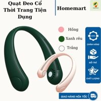 Quạt Đeo Cổ Mini Không Cánh Quạt Chữ U Tích Điện Biên Độ Thổi Rộng 360 Độ 3 Cấp Độ Gió Tiện Lợi Kiểu Dáng Thời Trang