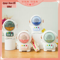 Quạt đeo cổ mini không cánh tích điện sạc pin USB, Quạt mini cầm tay hình phi hành gia xinh xắn tiện lợi _TingTing