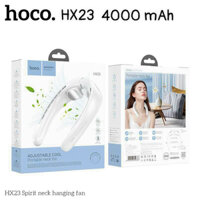 Quạt đeo cổ tích điện HOCO HX23 pin 4000 mAh, thiết kế thanh lịch