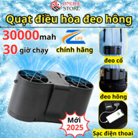 Quạt Đeo Hông Tích Điện Kiêm Sạc Dự Phòng Chính Hãng Z11 30.000 mah Quạt Điều Hòa Siêu Khỏe