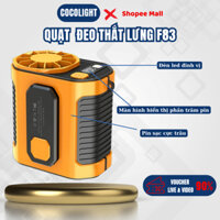 Quạt Đeo Thắt Lưng F83 Làm Mát Hạ Nhiệt Cơ Thể, Quạt Kẹp Hông Pin 5000mAh, Quạt đeo thắt lưng kiêm sạc dự phòng 24h