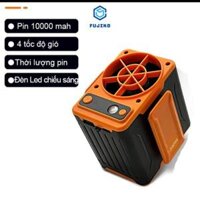 Quạt đeo thắt lưng mini công suất lớn F13, Dung lượng pin 10.000 mAh tốc độ gió phản lực, quạt tích điện đa nắng