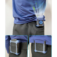 Quạt đeo thắt lưng mini, quạt tích điện đeo cổ, cầm tay công suất cao