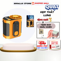 Quạt đeo thắt lưng pin 4000-6000mAh quạt treo eo 10 cấp độ gió, quạt làm mát đeo hông đeo cổ thắt lưng dùng 5-6h