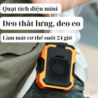 Quạt Đeo Thắt Lưng - Quạt Điều Hòa Cầm Tay 3 Mức Gió - Cổng Sạc Type C Tiện Dụng - Mát Pin Chuẩn 2000mAh-4000mAh T242