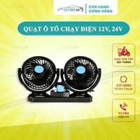 Quạt điện 12v, 24v trên ô tô, xe hơi và chạy ắc quy trong nhà