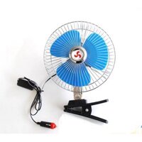 Quạt điện 12v DC mini có kẹp xe ô tô, xe taxi xe khách