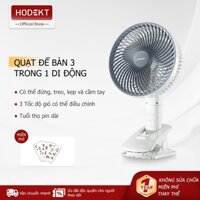 Quạt điện cầm tay HODEKT Quạt có thể gập lại Quạt để bàn di động Sạc USB Bảo hành 12 tháng