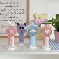 Quạt điện cầm tay Sanrio Kuromi dễ thương Di động Giá trị cao Tắt tiếng Bàn học sinh Quạt Mini 25.3.2